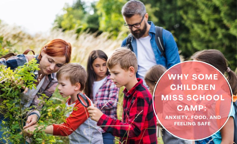 Children at school camp building friendships and independence in an outdoor setting